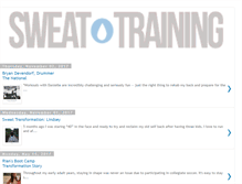 Tablet Screenshot of blog.sweattraining.com
